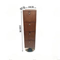 Simple storage chest of drawers, bedroom, living room, solid wood entrance, retro home locker