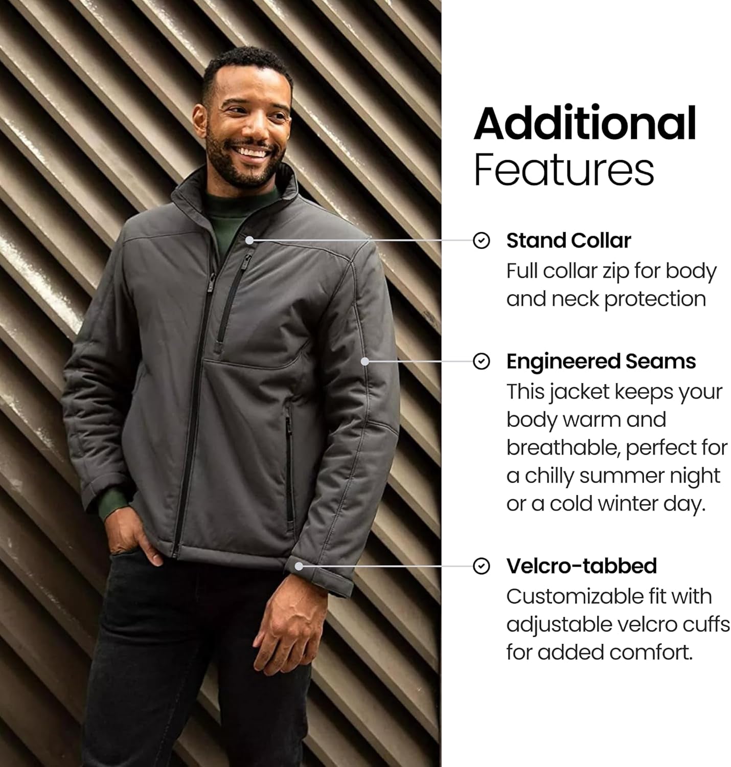 Ultimate  Men's Softshell Jacket – Lightweight, Wind & Water Resistant Outdoor Essential