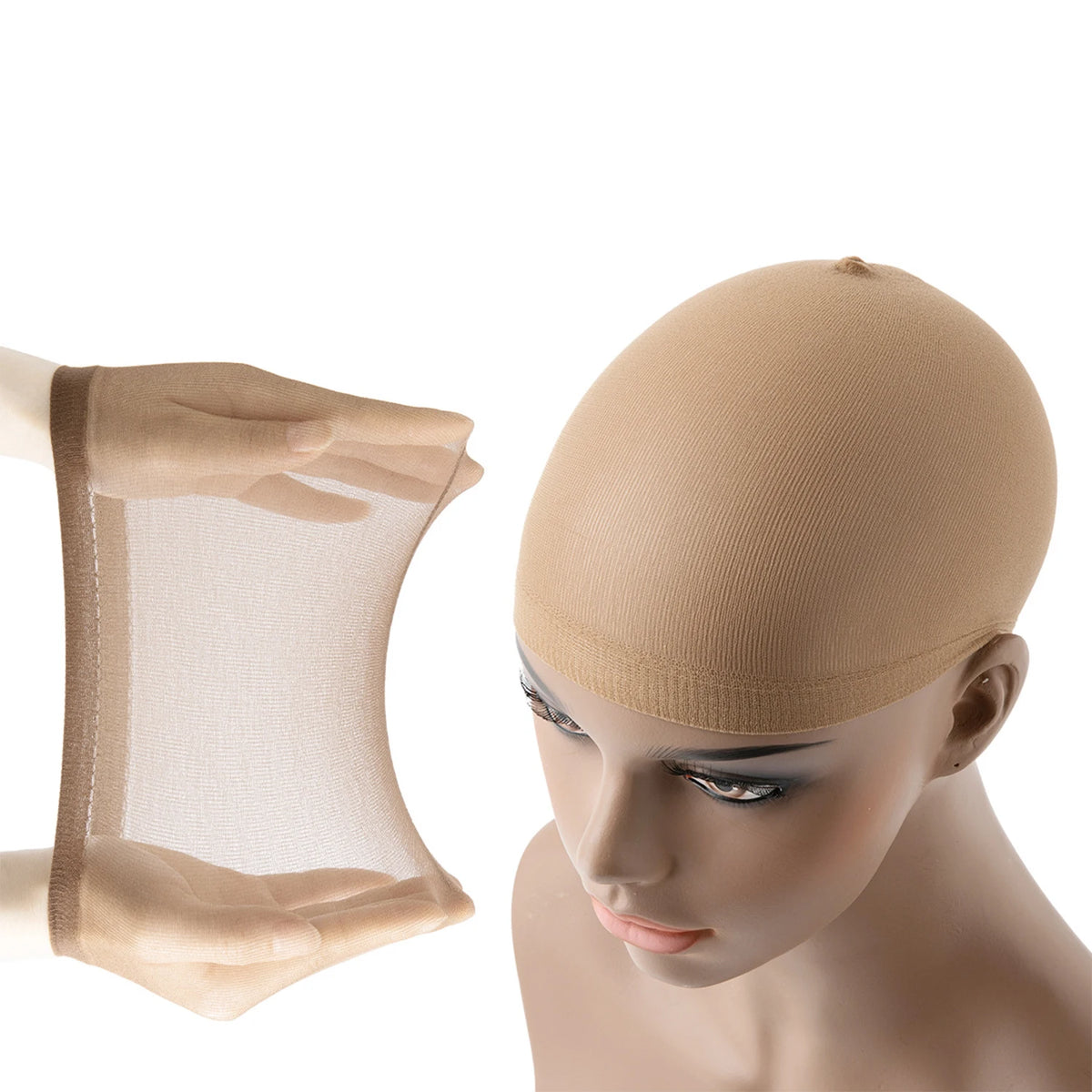 Wig Caps Hair Nets Weave Hairnets 2 10 12 20Pcs/Pack Stocking Wig Caps Stretch Mesh Caps Stocking Caps for Making Wigs Free Size