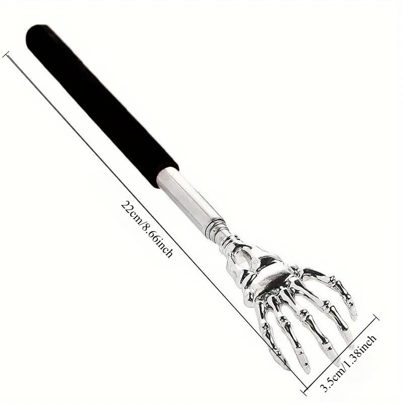 1PC random color Extendable Back Scratcher, Stainless Steel Portable Telescopic Rubber Handle Back Scratchers For Thanksgiving