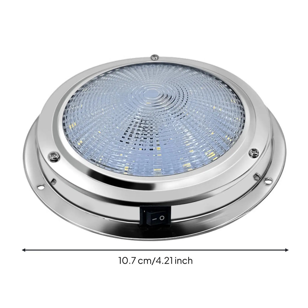 Round Flush Mount Overhead Light Textured Lens Indoor Lighting Cool White