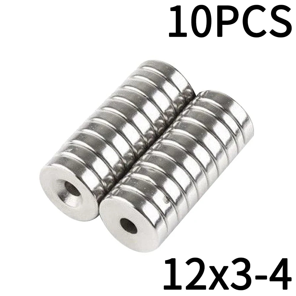 12x3 15x3 15x5 Hole 4mm Small Countersunk Round NdFeB Neodymium Magnet Powerful Rare Earth Permanent Fridge Magnet With M4 Screw