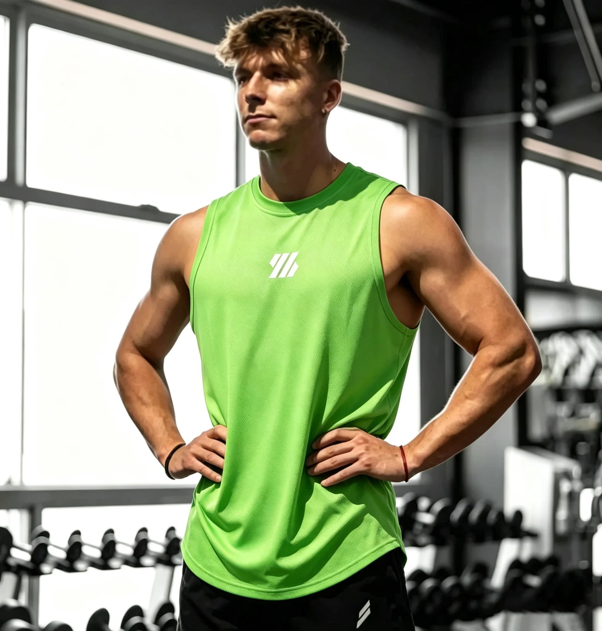 Sleeveless T-shirt Men Quick-drying Fitness Bodybuilding Shirt Male Fashion Basketball Vest Mesh Breathable Summer Gym Tank Men