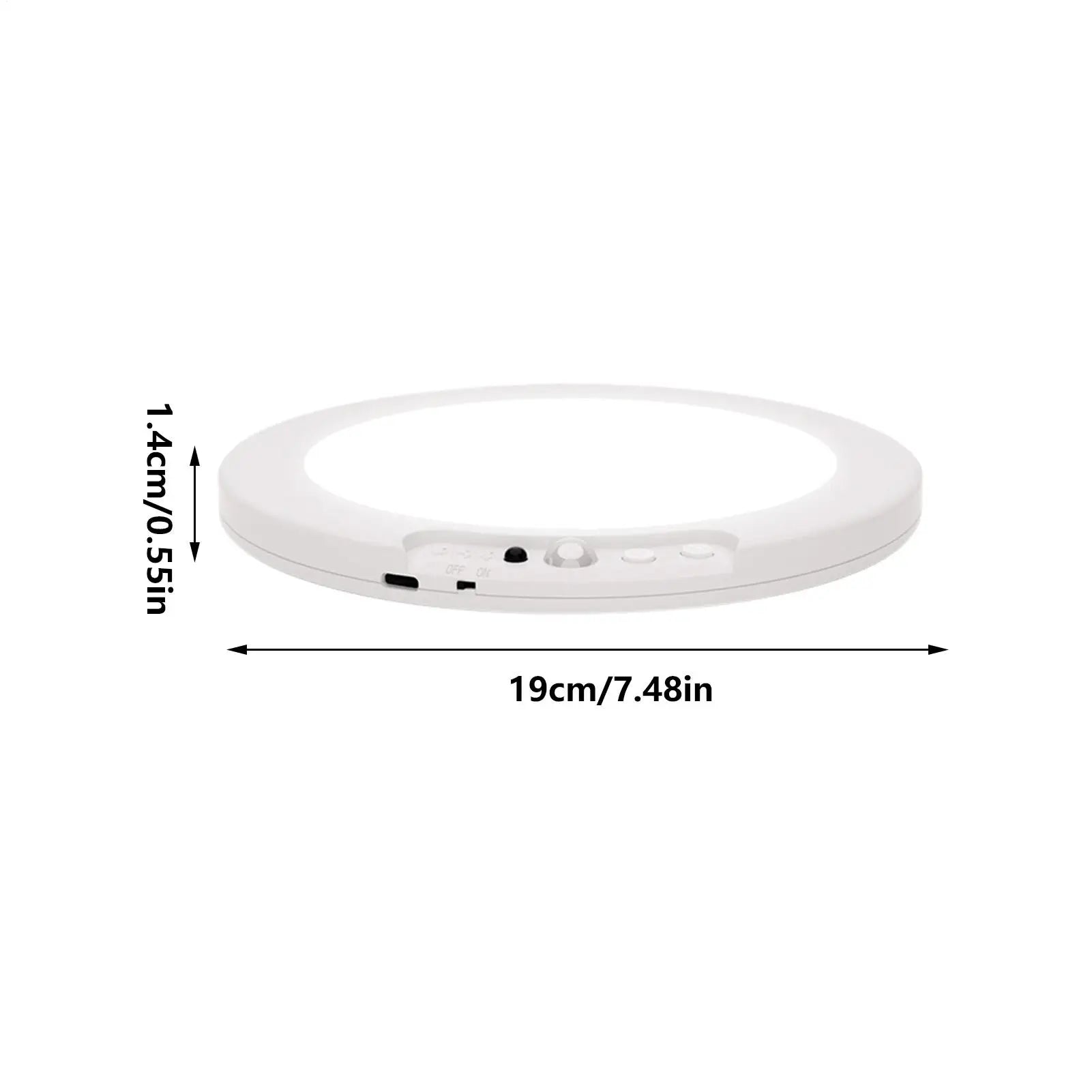 Motion Sensor Ceiling Light Magnetic Wireless Rechargeable LED Ceiling Light Battery Operated For Home Pantry Shower Stair