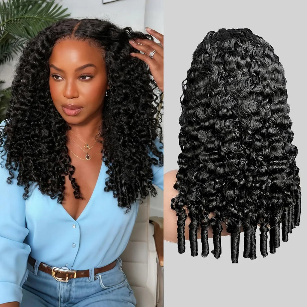 13x6 Glueless 250 Density Brazilian Deep Wave Curly HD Lace Frontal Human Hair Wig For Women Preplucked Best Hair Water Wig