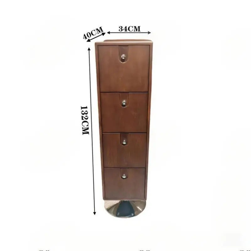 Simple storage chest of drawers, bedroom, living room, solid wood entrance, retro home locker