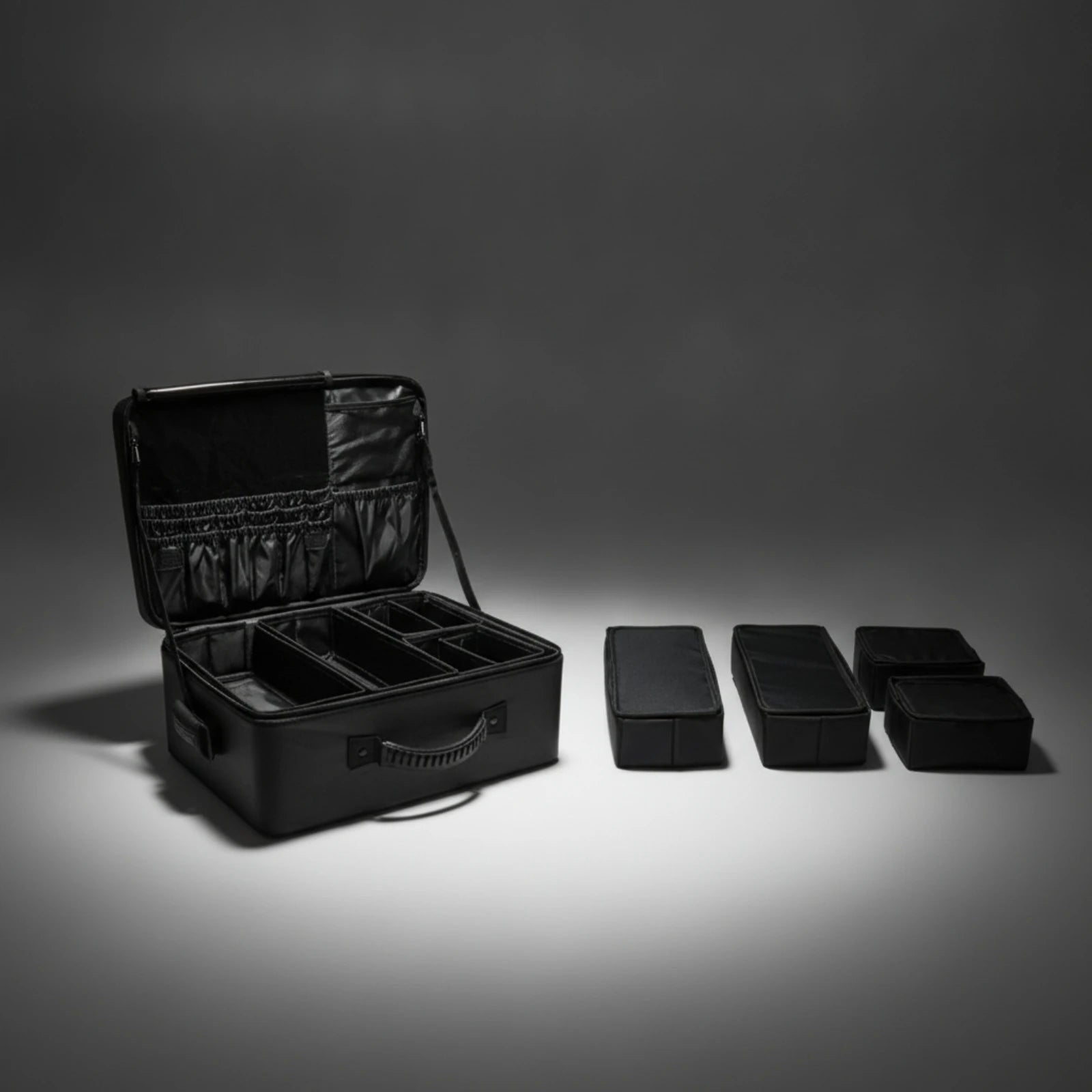 Rolling Makeup Case Hard-Sided Makeup Case with Wheels Cosmetic Trolley with Wheels Retractable Sturdy for Beauticians