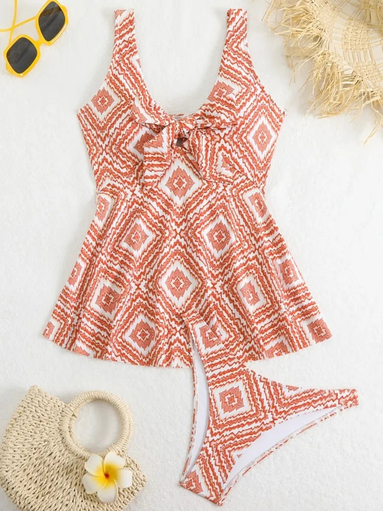 New Tankini Swimwears Tankini Set Sexy Swimsuit Women Summer Bathing Suit Bikini Set Sleeveless Beach Swimming Suit Female