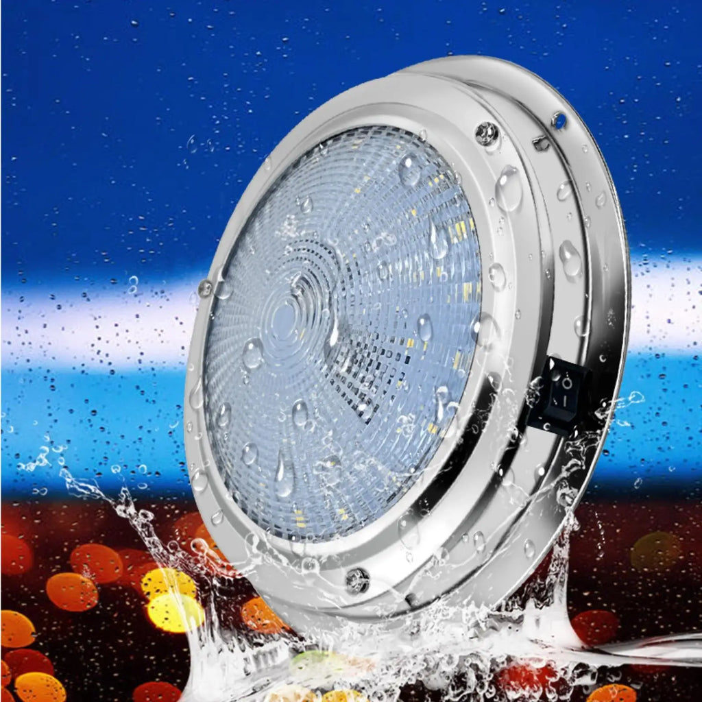 Round Flush Mount Overhead Light Textured Lens Indoor Lighting Cool White